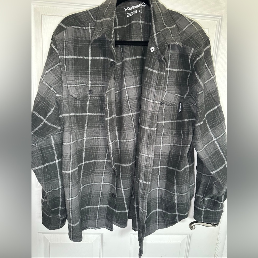 Wolverine Classic Plaid Flannel Shirt Size XL